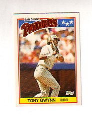 1988 Topps UK Minis Tiffany     029      Tony Gwynn